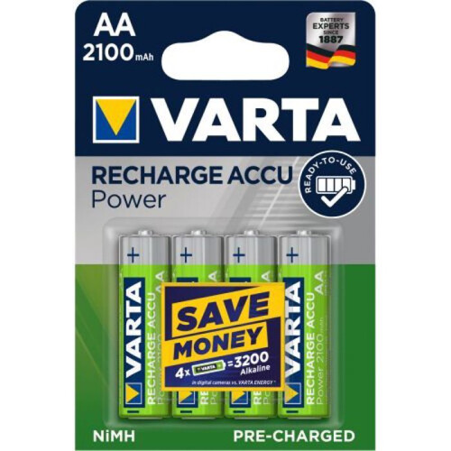 Varta VARTA Rechargeable AA Batteries (Pack of 4)
