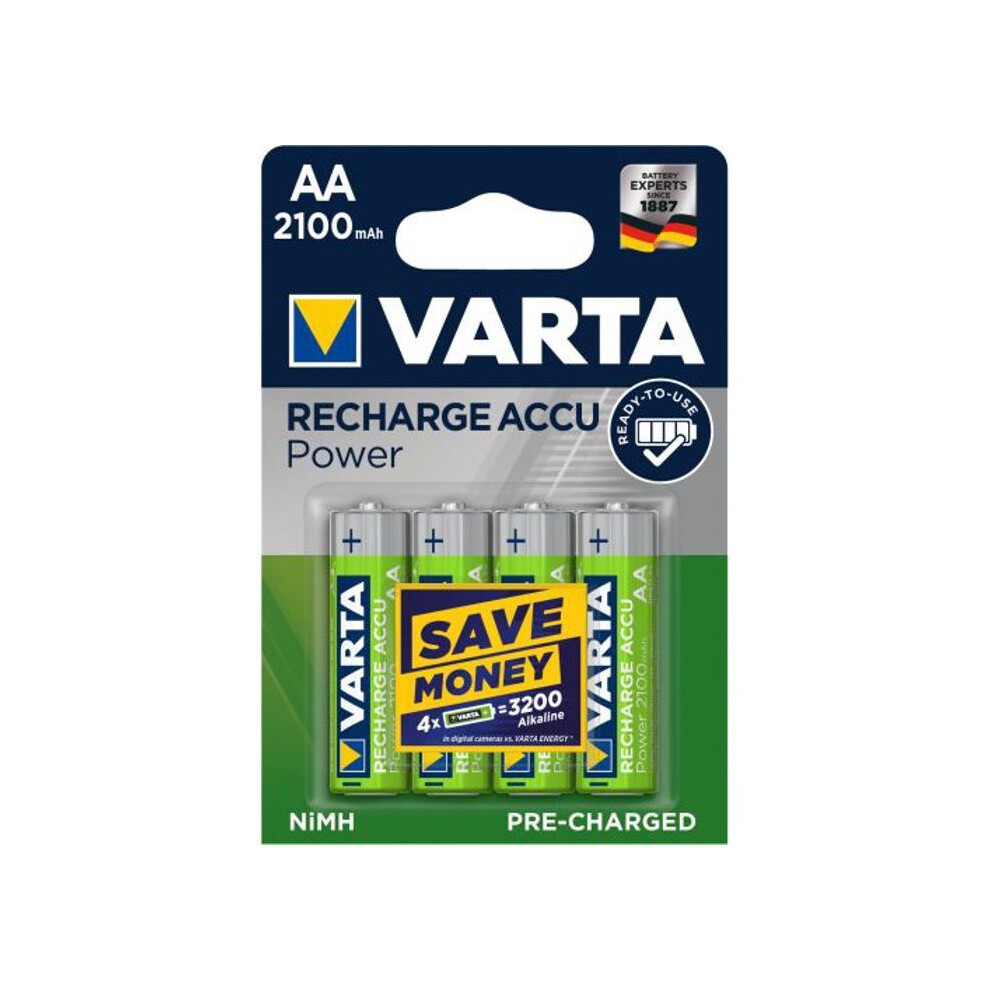 VARTA Rechargeable AA Batteries (Pack of 4)