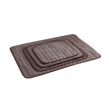 (Coffee, Large-70 X 55cm) Pet Beds Washable Summer Cooling Dog Mat
