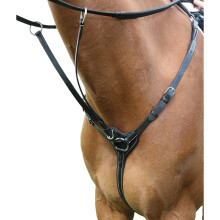 (Pony, Black) Salisbury Leather Horse Breastplate