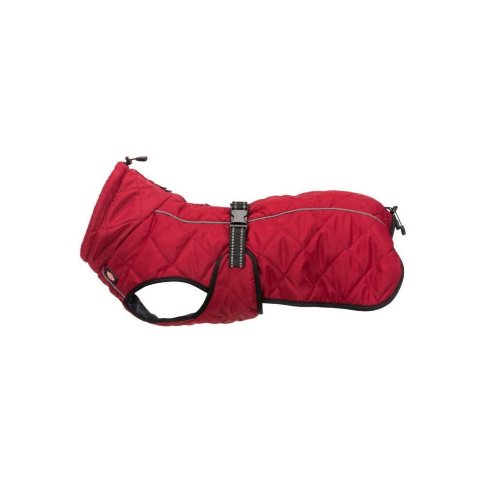 Trixie (Small - 40Cm) Warm Dog Coat, Water Repellent Jacket, Wind Resistant, Minot Red Coat