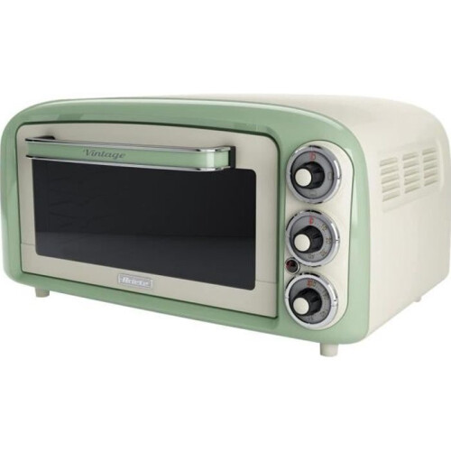 Ariete 97904 Vintage Mini Oven, 18 Litre, 1380 W, Green