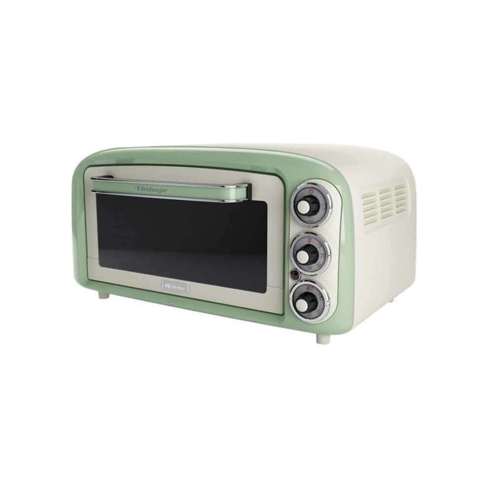 Ariete 97904 Vintage Mini Oven, 18 Litre, 1380 W, Green