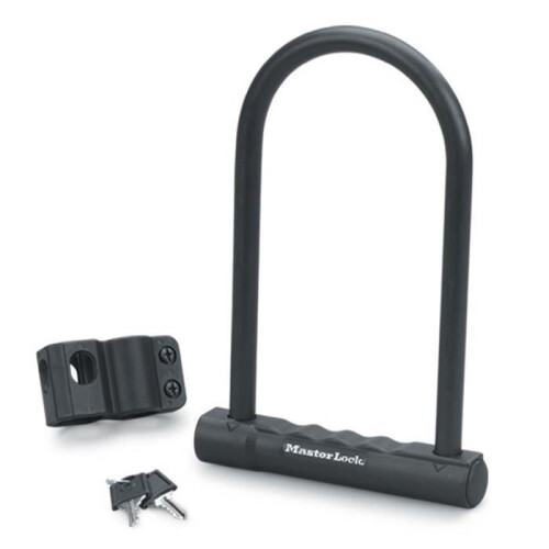 Master Lock Bloqueio em U Masterlock - H.180mm Ø12mm - Preto
