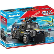 PLAYMOBIL 71144 Einsatzfahrzeug der Spezialeinheit, Polizei, Stadtaktion, Eliteeinheit, 73 Teile, Ab 5 Jahren