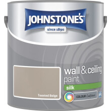(Toasted Beige, 2.5l) Johnstones Silk Emulsion Paint
