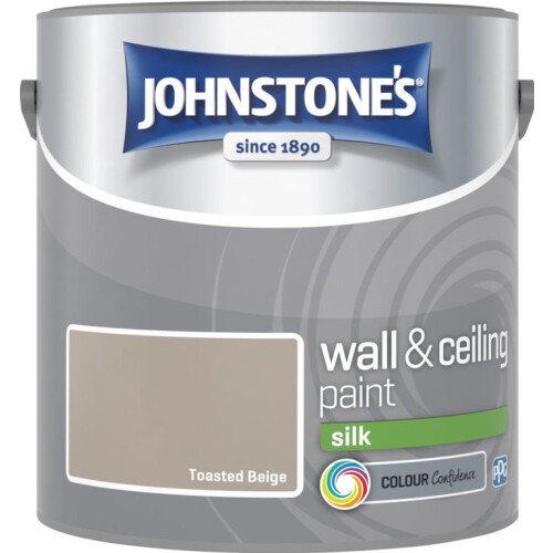 Johnstone's (Toasted Beige, 2.5l) Johnstones Silk Emulsion Paint