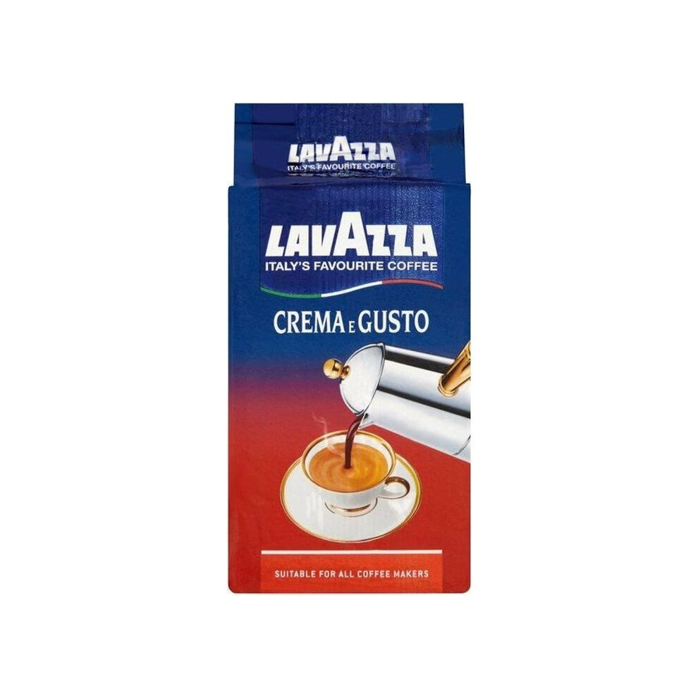 Lavazza Crema E Gusto Classico Ground Coffee 250G ( Pack Of 8 ) Dark
