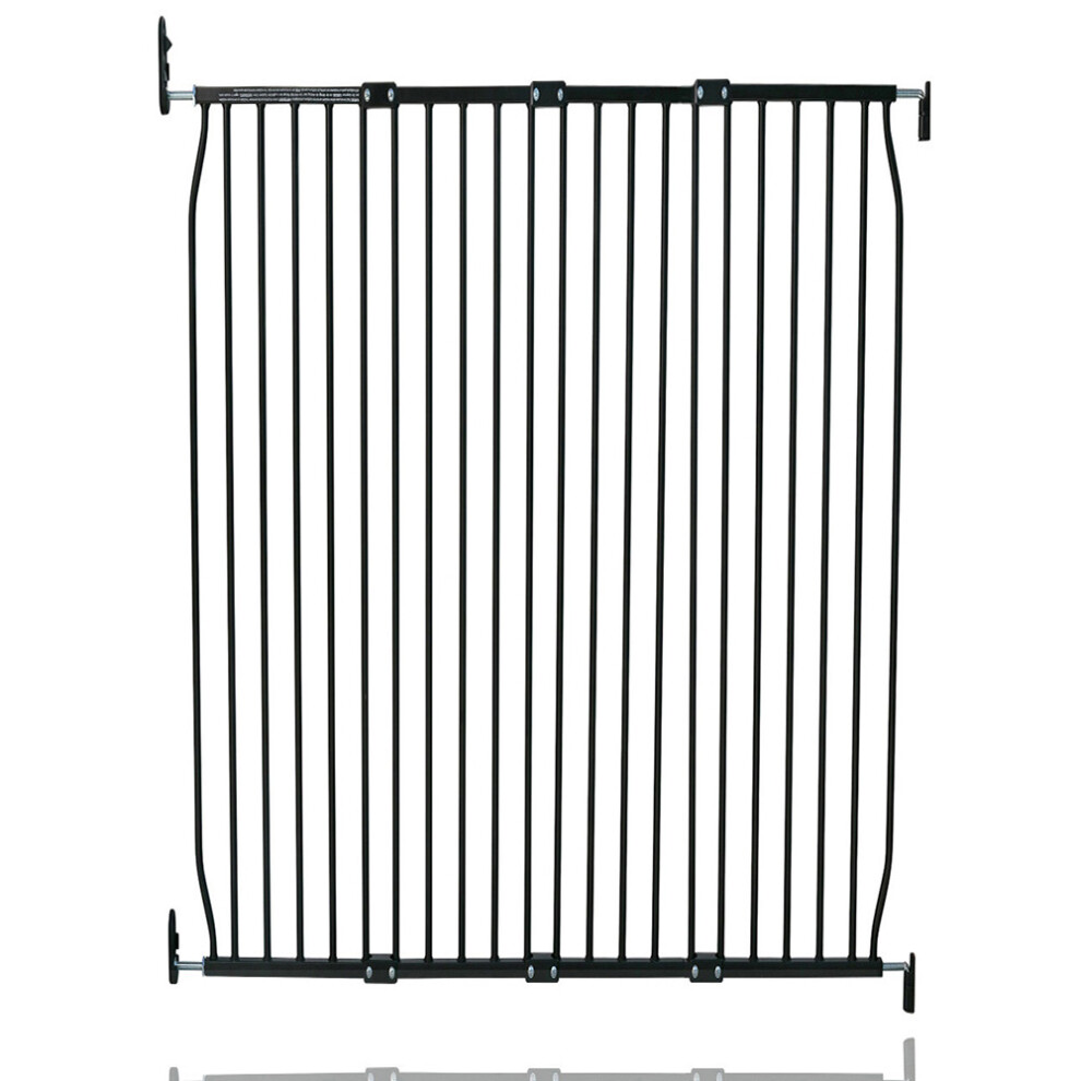 Safetots (130Cm - 140Cm, ) Extra Tall Eco Screw Fit Baby Gate Black