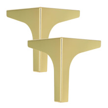 2pcs Triangle Metal Furniture Legs for Sofa Cabinet TV Stand, Durable with Floor Protectors