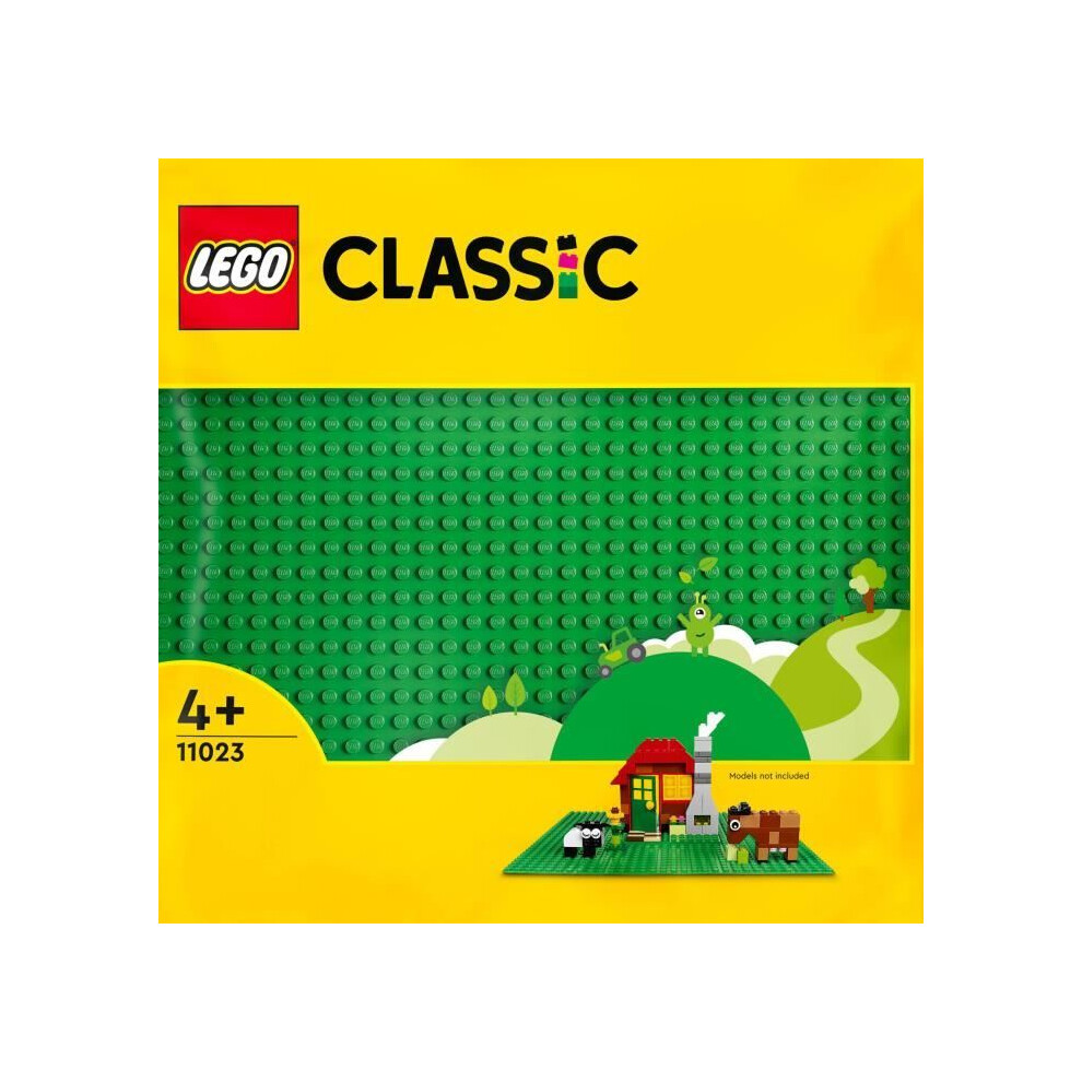 Lego 11023 Classic Green Baseplate, Square 32X32 Stud Building Base, Build And Display Board - Building Set