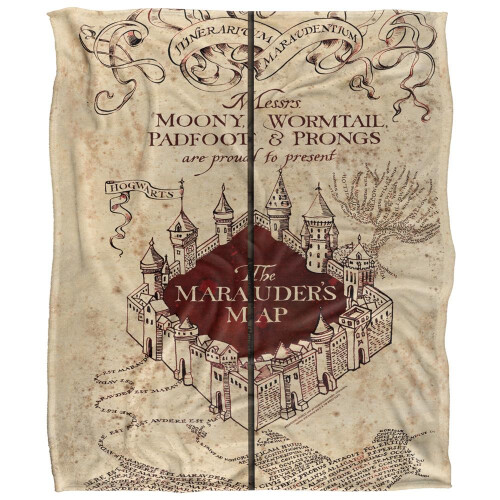 Harry Potter Harry Potter Marauders Map Blanket