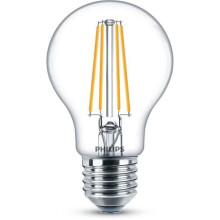 Philips LED Classic A60 Light Bulb 2 Pack [E27 Edison Screw] 7W - 60W Equivalent, Warm White (2700K), Non Dimmable
