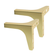2pcs Metal Triangle Furniture Legs for Sofa and Cabinet, Heavy Duty Replacement for Coffee Table