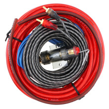 8 Gauge Car Audio Wiring Kit with Fuse, Pure Copper Amplifier Power Cable for Clear Sound