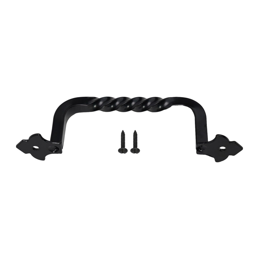 Vintage Rustic Barn Door Handle Heavyduty Steel Pull For Wooden Gates And Sliding Doors Black 9771547215264