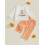 (12-18 Months, Beige) Σετ παντελονιών 2 κέντημα κολοκύθας. 8