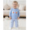 (6-12 Months, Blue) Ρούχα για νήπια 2 τεμάχια秋季服装 4