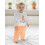 (18-24 Months, Beige) Σετ παντελονιών 2 κέντημα κολοκύθας. 6
