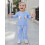 (6-12 Months, Blue) Ρούχα για νήπια 2 τεμάχια秋季服装 2
