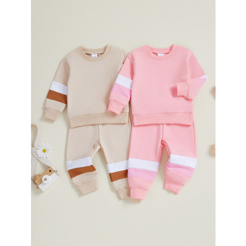 (12-18M, Pink) Σετ βρεφικών ρούχων ελαστική μέση. 2