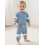 (3-6 Months, Blue) Σετ βρεφικών ρούχων ελαστική μέση. 6