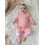 (12-18M, Pink) Σετ βρεφικών ρούχων ελαστική μέση. 6