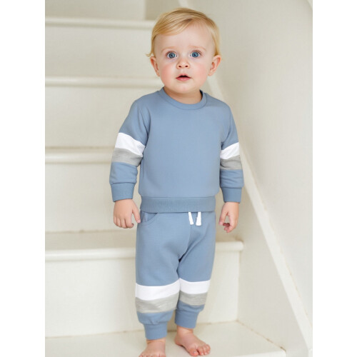 (3-6 Months, Blue) Σετ βρεφικών ρούχων ελαστική μέση. 2