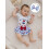 (6-12 Months, Blue) Completo per bambina con fiocco. 3