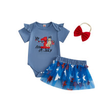 (12-18 Months, Blue) Conjunto bebê menina: da Independência.