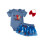 (3-6 Months, Blue) Conjunto bebê menina: da Independência. 1