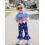 (18-24 Months, Blue) Éadaí do Chailíní 2 phíosa 4