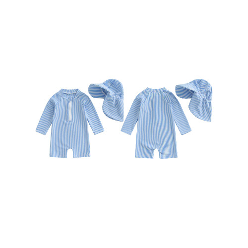 (18-24 Months, Blue) Παιδικό μαγιό για μακριά μανίκια. 1
