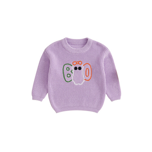 (6-12 Months, Purple) Πουλόβερ Halloween για ρούχα νήπια