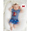 (3-6 Months, Blue) Conjunto bebê menina: da Independência. 6