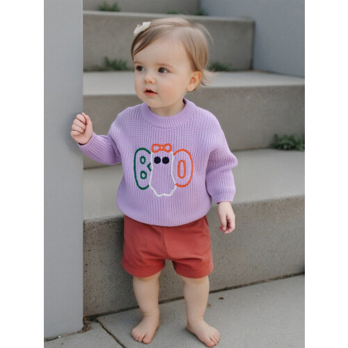(12-18 Months, Purple) Πουλόβερ Halloween για ρούχα νήπια 2