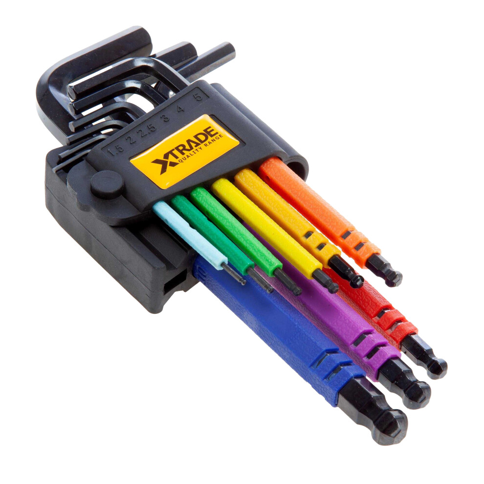 Photos - Other Hand Tools XTrade Long Arm Hex Key Set (Pack of 9)