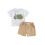 (12-18 Months, Khaki) Σετ 2 τεμαχίων με λάστιχο. 1