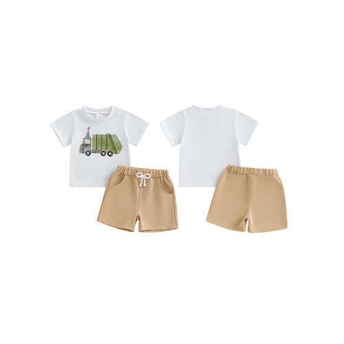 (12-18 Months, Khaki) Σετ 2 τεμαχίων με λάστιχο. 1
