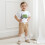 (3-4 Years, Khaki) Σετ 2 τεμαχίων με λάστιχο. 4