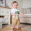 (3-4 Years, Khaki) Σετ 2 τεμαχίων με λάστιχο. 3
