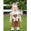 (6-9 Months, Beige) Conjunto de verão laço elástico. 4