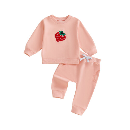 (12-18 Months, Pink) Φθινοπωρινά ρούχα για μακριά παντελόνια.