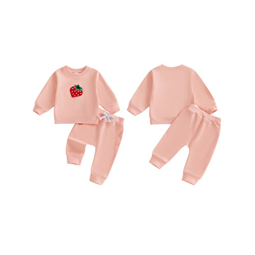 (12-18 Months, Pink) Φθινοπωρινά ρούχα για μακριά παντελόνια. 1