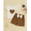 (6-9 Months, Beige) Conjunto de verão laço elástico. 7