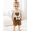 (6-9 Months, Beige) Conjunto de verão laço elástico. 5