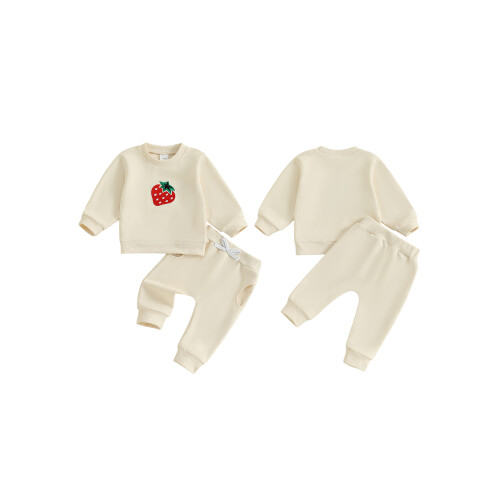 (6-12M, Beige) Φθινοπωρινά ρούχα για μακριά παντελόνια. 1