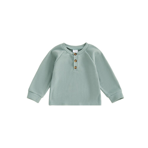 (2-3Y, green) Φθινοπωρινά πουκάμισα για casual ρούχα