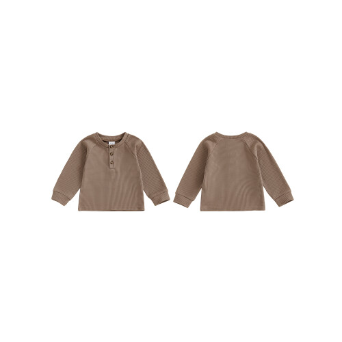 (3-4Y, Khaki) Φθινοπωρινά πουκάμισα για casual ρούχα 1