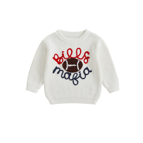 (6-9 Months, White) Πλεκτά Πουλόβερ Μακρυμάνικα Φθινοπωρινές Μπλούζες